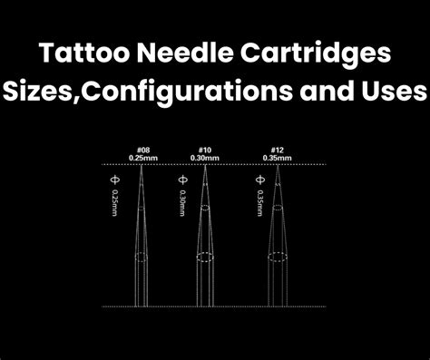 Tattoo Needle Cartridge Sizes Configurations And Uses Hk Tattoo Supply