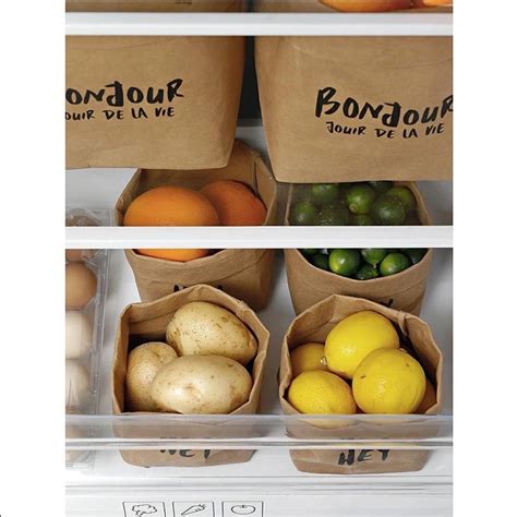 Washable Reusable Kraft Paper Storage Bag Yg Packaging