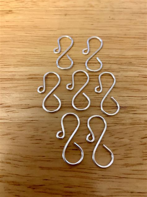 Handmade Silver Plated Mini Ornament Hooks Silver Hooks Etsy