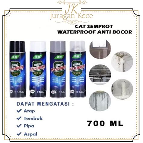 Jual Cat Spray Waterproof 700ml Pelapis Dinding Anti Bocor Cat Ajaib