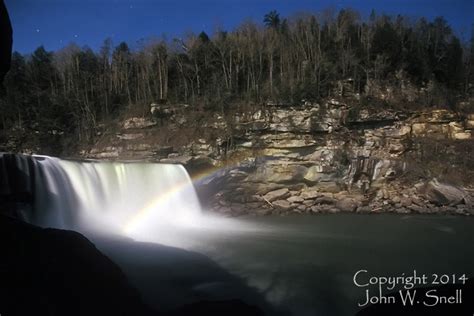 John Snell Photography Moonbow At Cumberland Falls