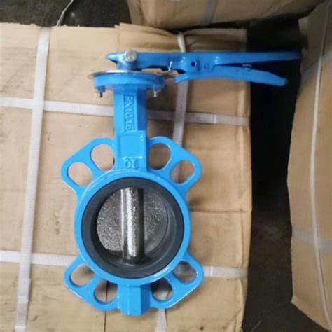 Center Line Ductile Iron Wafer Type Butterfly Valve With Epdm Nbr