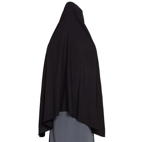 Prayer Hijab Online Black Large Khimar At