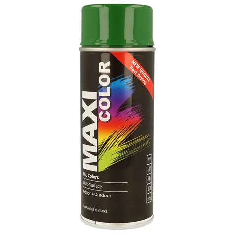 Spray MAXI COLOR MOTIP Brillante 400 Ml RAL 6002 Verde Hoja Leroy Merlin