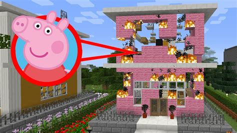 Quemo La Casa De Peppa Pig En Minecraft Youtube