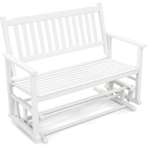 Costway Banc Bascule De Jardin Pour Personnes Fauteuil Bascule