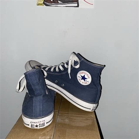 Navy blue men’s converse chuck taylor size 10.5 - Depop