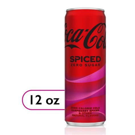 Coca Cola Zero Sugar Spiced Raspberry Soda Can Fl Oz Frys Food