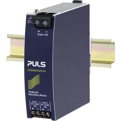 Buy PULS YR40.242 Rail mounted redundancy (DIN) 40 A No. of outputs: 1 ...