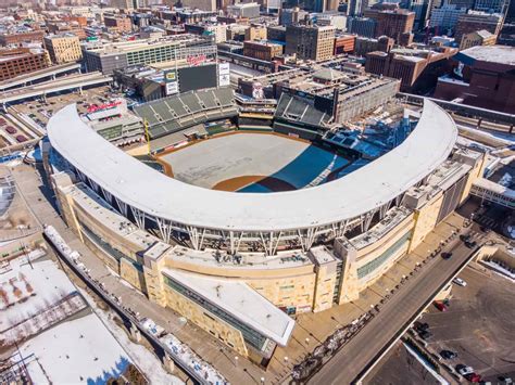 Aerial Drone Photos Of Target Field 1 Twins Way Minneapolis Minnesota