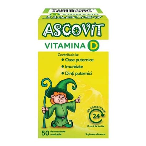 Pachet Supliment Alimentar Ascovit Cu Aroma De Portocala X