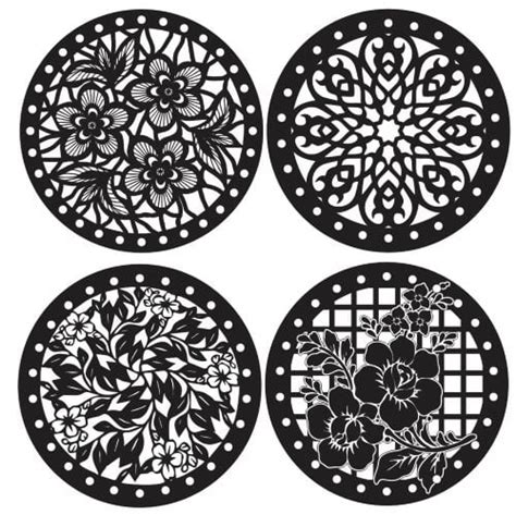 CNC File Free Decorative Circle CNC DXF Files - Free Vector