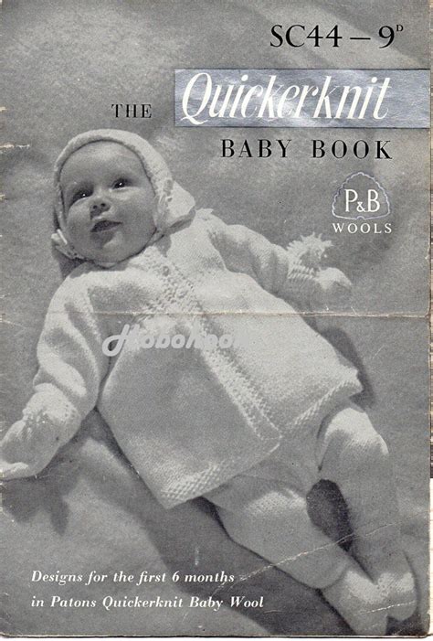 Baby Knitting Patterns Quickerknit Baby Book Baby Sets Baby Etsy