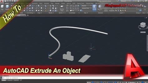 AutoCAD How To Extrude An Object YouTube