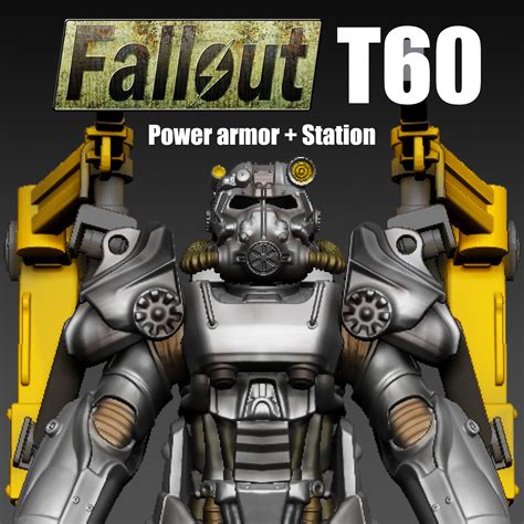 Stl File Fallout T60 Power Armor Armor Station 🚉 ・3d Printer Design