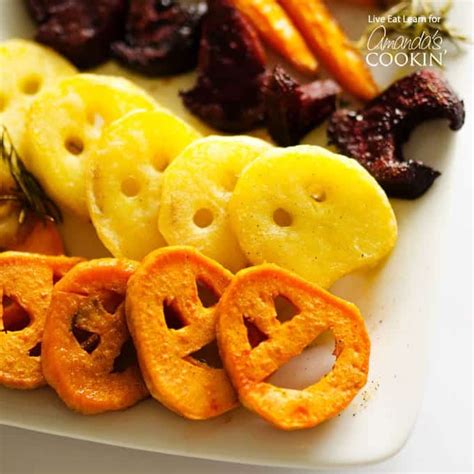 Roasted Halloween Vegetables Get Ghouls And Goblins To Eat Their Veggies