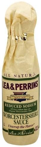 Lea & Perrins Reduced Sodium Worcestershire Sauce - 10 oz, Nutrition ...