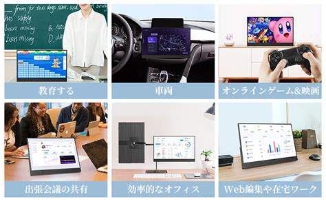 Amazon co jp モバイルモニター CNBANAN 13 3インチ パソコン周辺機器