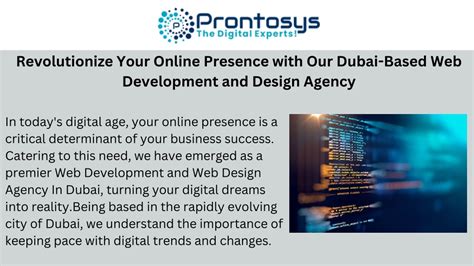 PPT Revolutionize Your Online Presence With Our Dubai Based Web