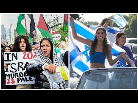 Weltweite Proteste Pro israelische und pro palästinensische