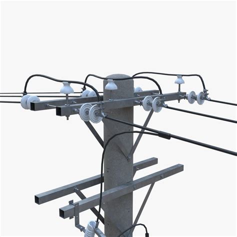 D Model Utility Pole Vr Ar Low Poly Cgtrader