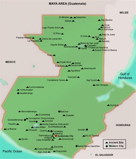 FAMSI - Map - Guatemala Maya- Mesoamerica