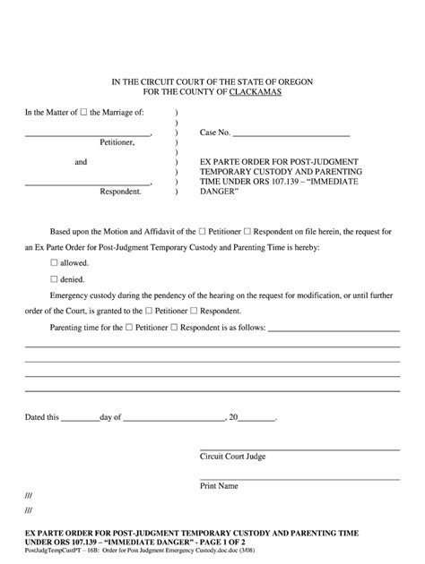 Oregon Temporary Custody Forms Complete With Ease Airslate Signnow