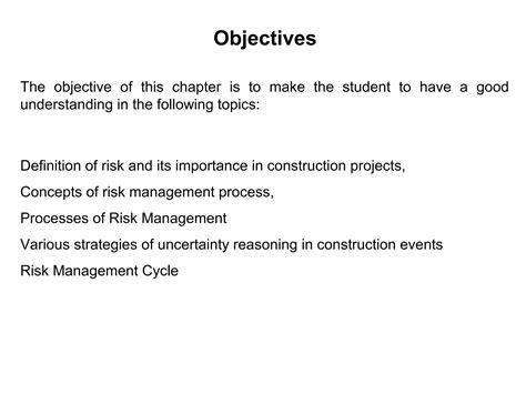 Chapter 1 Risk Management 3 Ppt