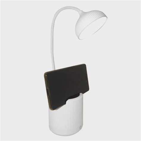 Luminaria De Mesa Abajur Touch Screen LED Flexivel Recarregavel Suporte