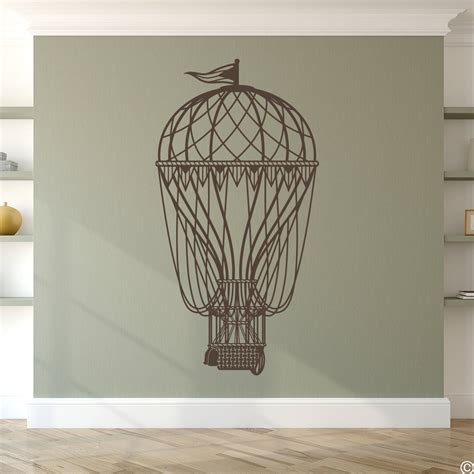 Hot Air Balloon Vinyl Wall Decal Fits Nursery Bedroom Etsy