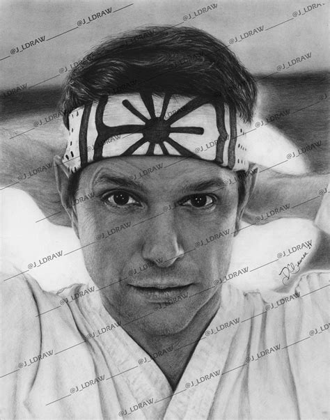 Portrait of Daniel Larusso Karate Kid Cobra Kai Ralph Macchio - Etsy