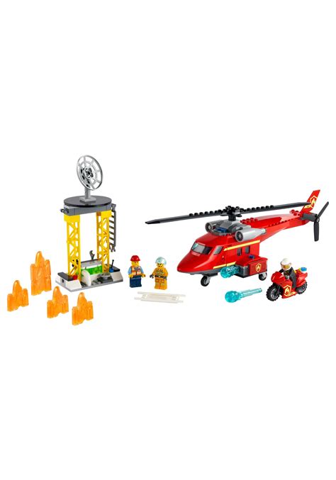 Fire Rescue Helicopter LEGO CITY Building Set