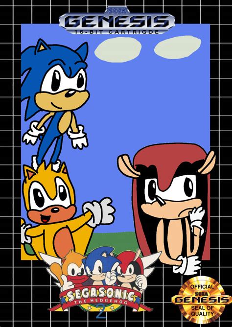 Sega Sonic The Hedgehog 2 Genesis 16 Bit By Catmariocore On Deviantart