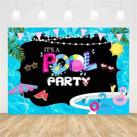 Buy ABLIN 7x5ft Summer Pool Party Backdrop Splish Splash Birthday