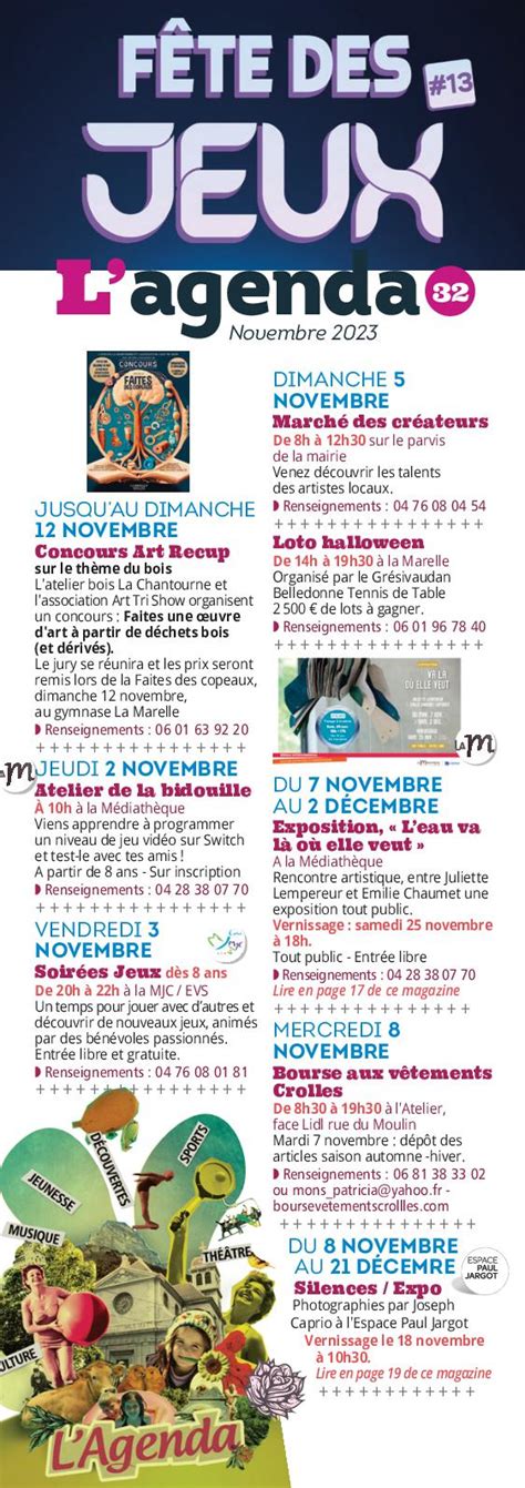 Calaméo NOVEMBRE 2023 AGENDA