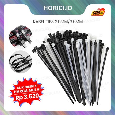 Jual Kabel Ties Mm Mm Mm Kabel Ties Putih Dan