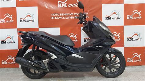 Honda Pcx Azul Km Motos Sua Loja De Motos Semi Novas