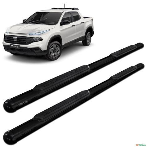 Estribo Lateral Fiat Toro 2016 A 2023 Oval Preto Vf em Penápolis 601635