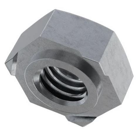 Polished Hexagonal Mild Steel Weld Nut Size M At Rs Kg In Ludhiana