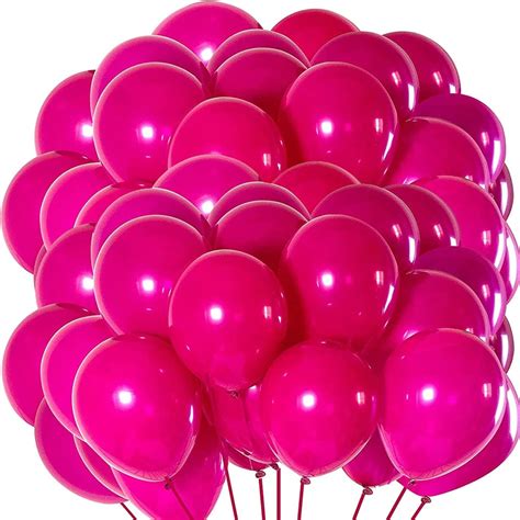 Hot Pink Balloons for Pink Party Decorations Events by Taver - Etsy