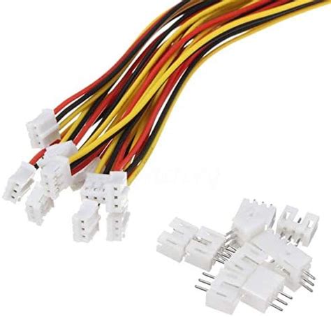 winwill Lot de 20 mini connecteurs micro JST 2 0 mm Ph 3 broches mâles