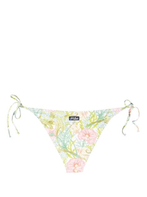 Mc Saint Barth Virgo Floral Print Bikini Bottoms Farfetch