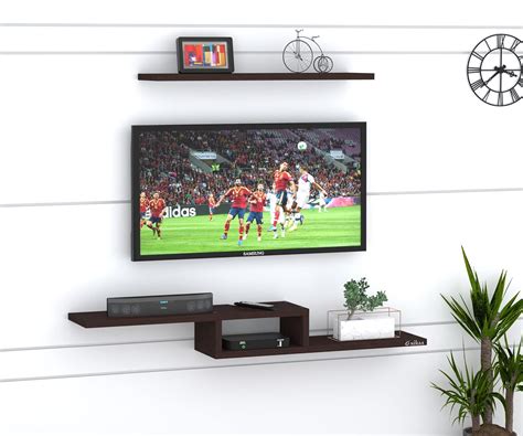 Anikaa Archie Engineered Wood Wall Mount Tv Unittv Standwall Set Top Box Standtv Cabinettv