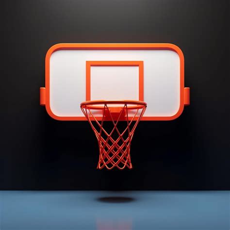 Premium Photo A Basketball Hoop With A White Backboard