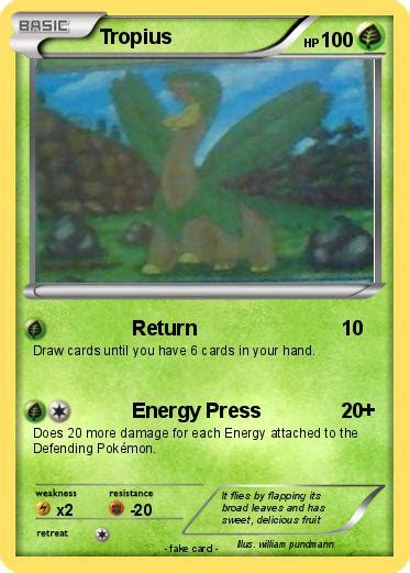 Pokémon Tropius 72 72 - Return - My Pokemon Card