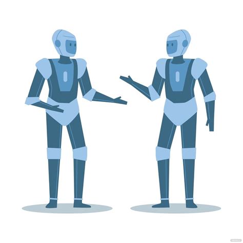 Human Robot Vector In Illustrator Svg  Eps Png Download