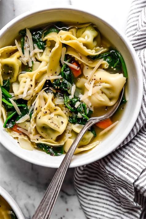 Spinach Tortellini En Brodo In Broth