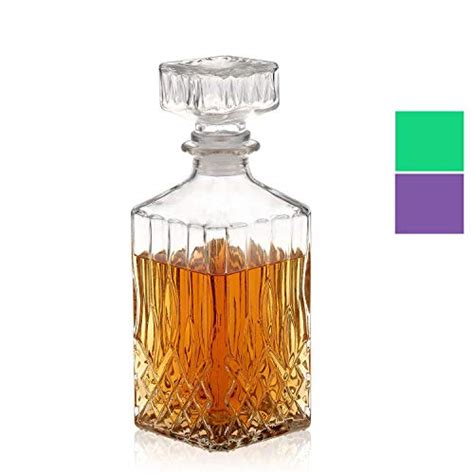 Decanter, Whiskey Decanter, Lead-Free Liquor Decanter 750ml, Glass ...