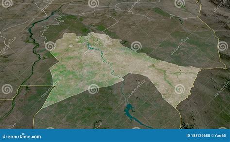 Sennar, Sudan - Highlighted. Satellite Stock Illustration ...