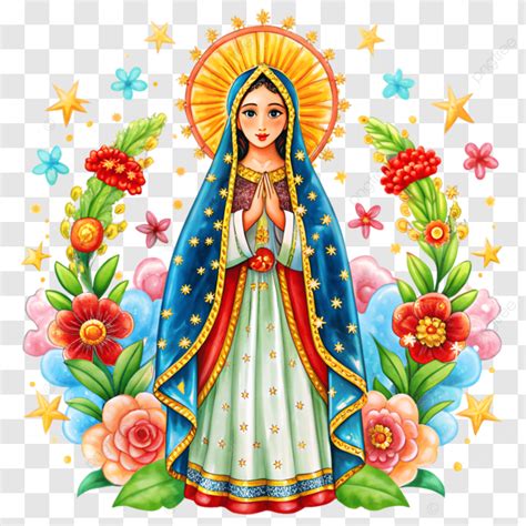 Nuestra Se Ora Inmaculada Concepci N Virgen Mar A Ilustraci N Religiosa